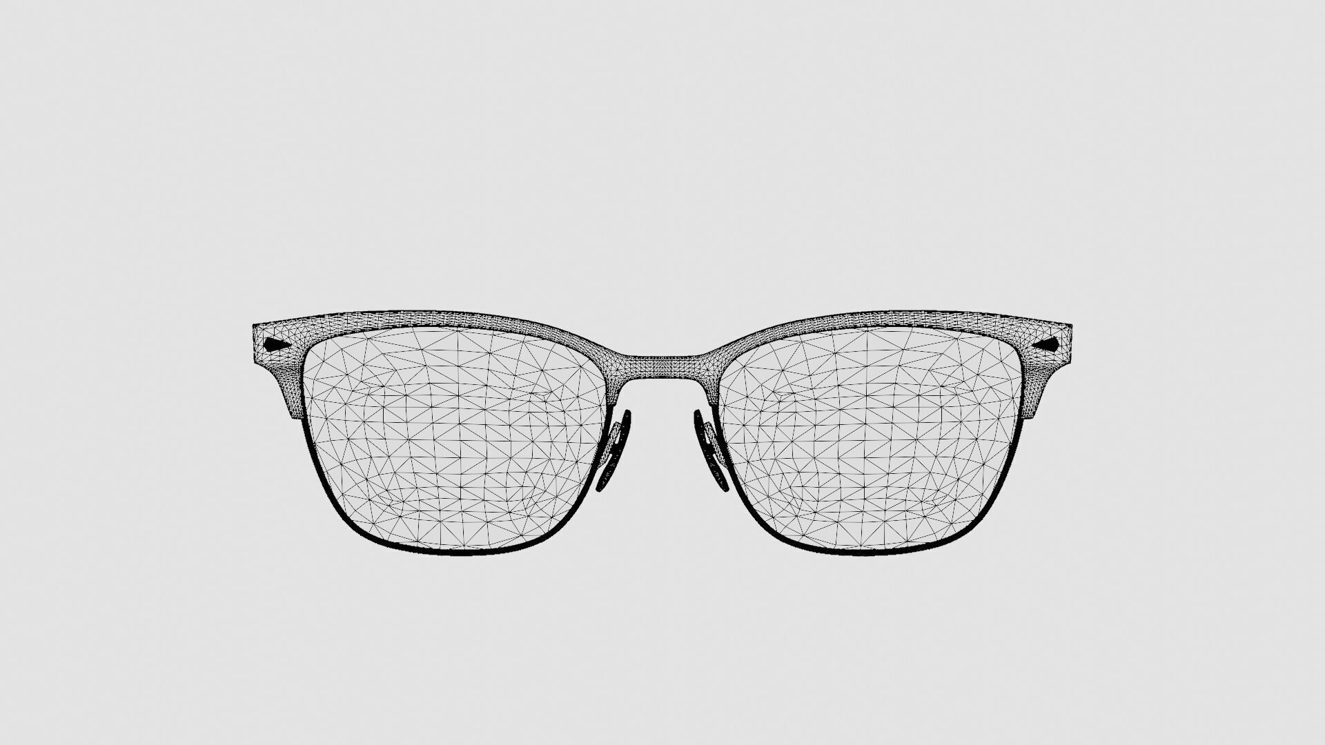 Rag  Bone - RNB3022 HAM Glasses Low-poly 3D model_6