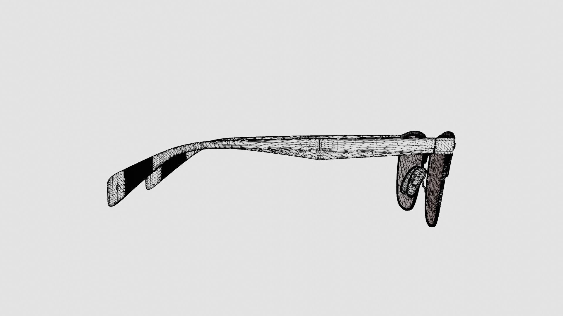 Rag  Bone - RNB3022 HAM Glasses Low-poly 3D model_8