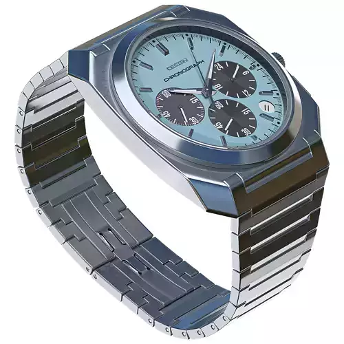 Wrist Watch Low-poly 3D model