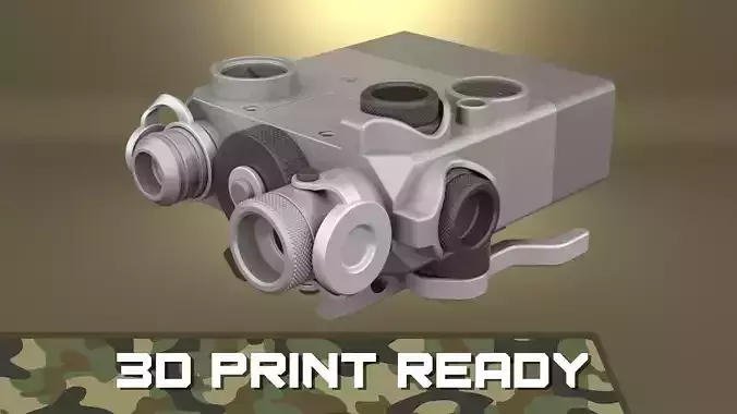 Airsoft Dual Beam Aiming Laser Intelligent DBAL L2 Hollow body 3D print model