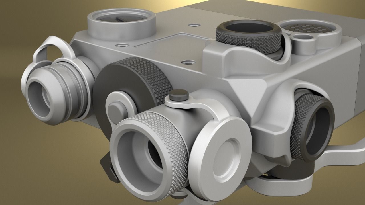Airsoft Dual Beam Aiming Laser Intelligent DBAL L2 Hollow body 3D print model_16