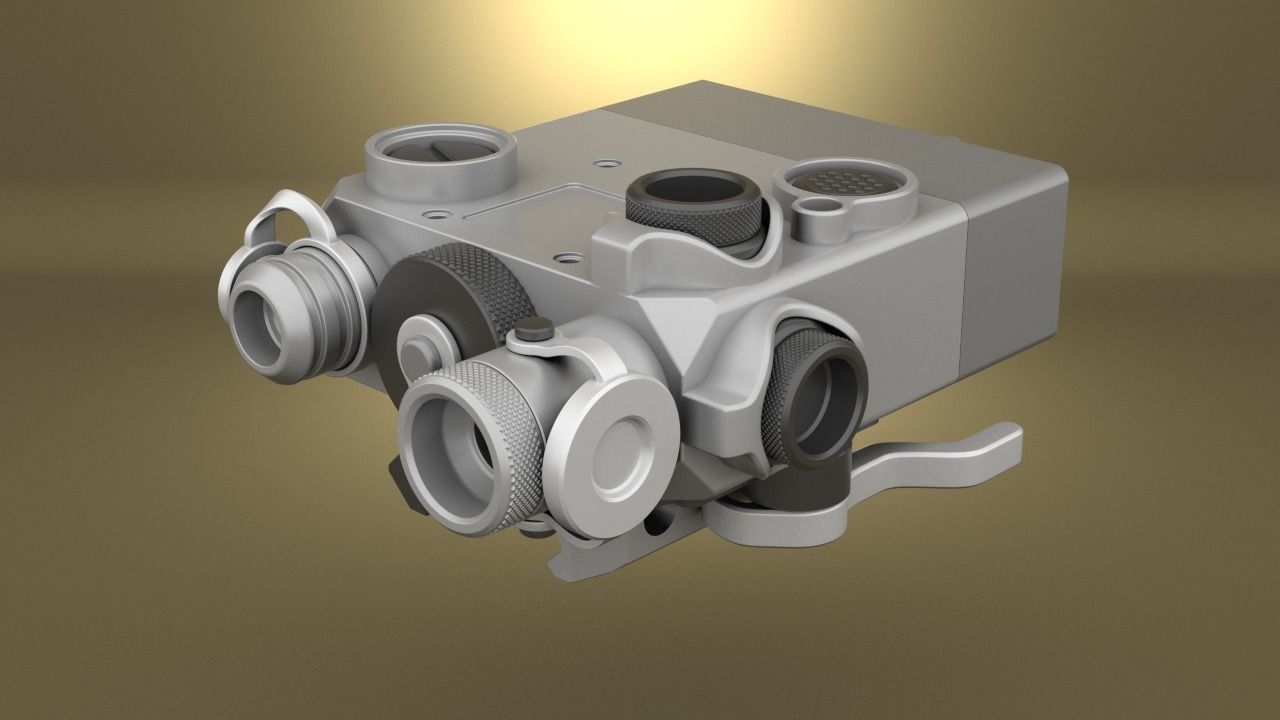 Airsoft Dual Beam Aiming Laser Intelligent DBAL L2 Hollow body 3D print model_25