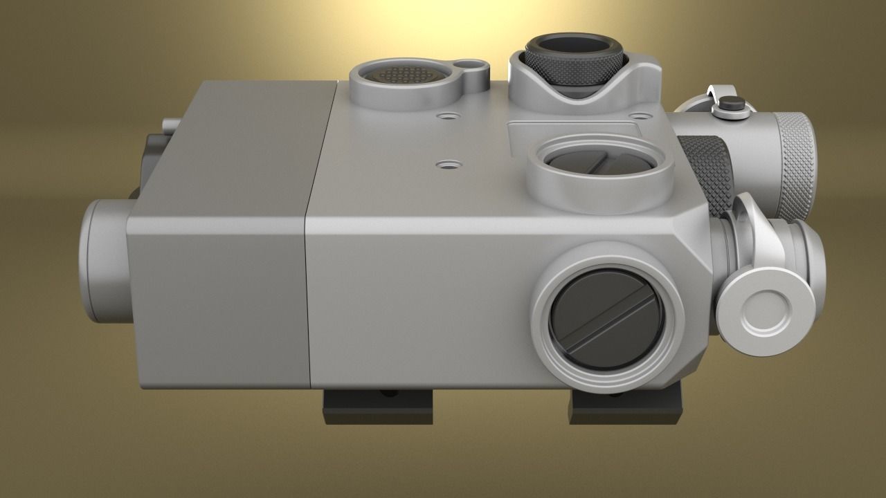 Airsoft Dual Beam Aiming Laser Intelligent DBAL L2 Hollow body 3D print model_5