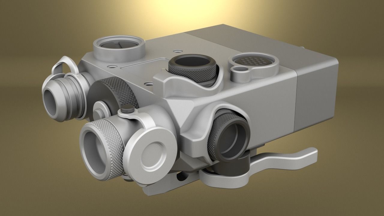 Airsoft Dual Beam Aiming Laser Intelligent DBAL L2 Hollow body 3D print model_13