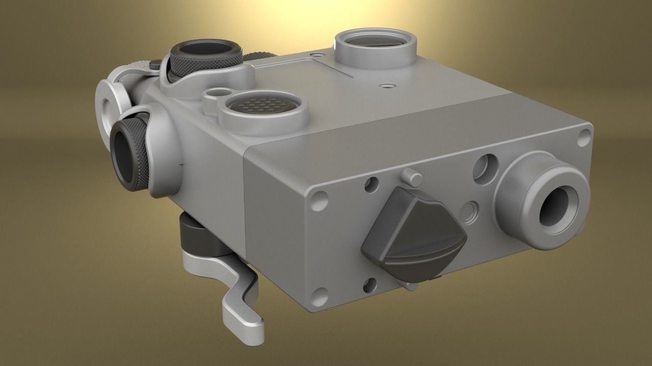 Airsoft Dual Beam Aiming Laser Intelligent DBAL L2 Hollow body 3D print model_15