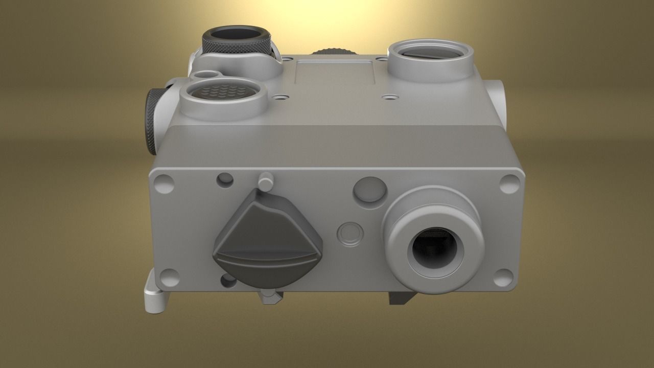 Airsoft Dual Beam Aiming Laser Intelligent DBAL L2 Hollow body 3D print model_21