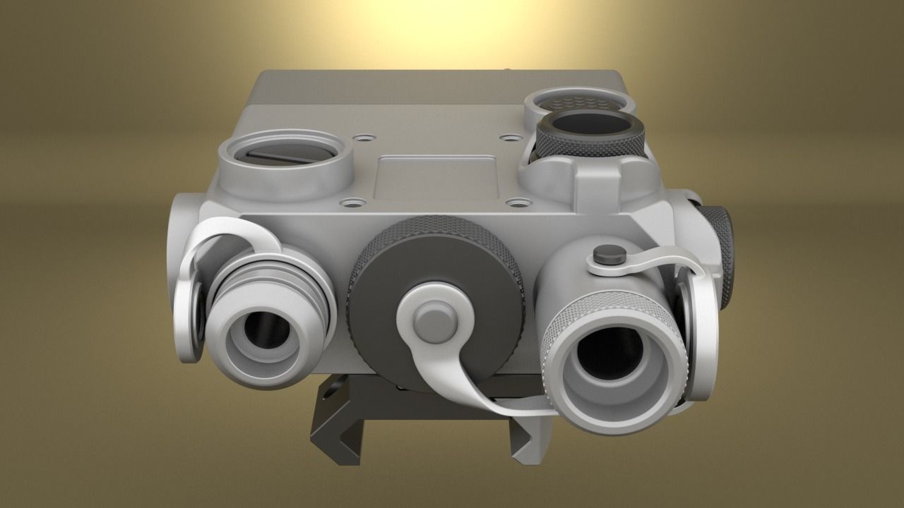 Airsoft Dual Beam Aiming Laser Intelligent DBAL L2 Hollow body 3D print model_3