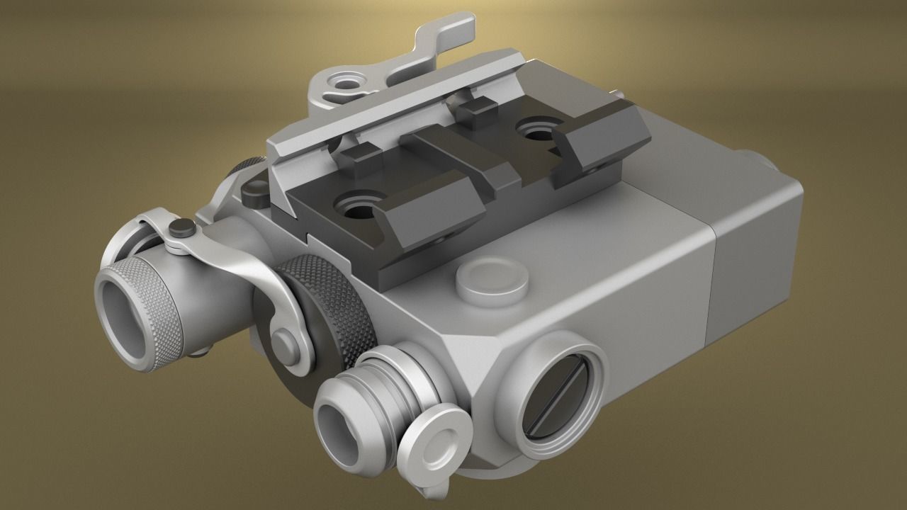 Airsoft Dual Beam Aiming Laser Intelligent DBAL L2 Hollow body 3D print model_11