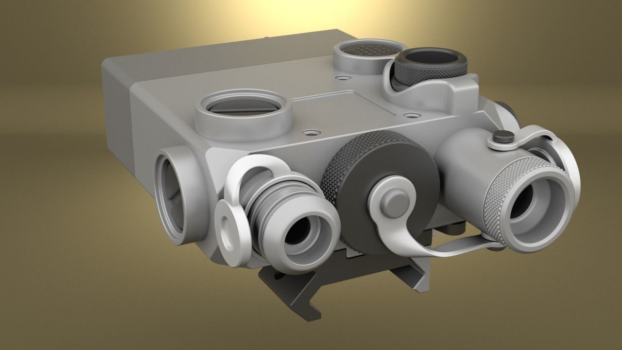 Airsoft Dual Beam Aiming Laser Intelligent DBAL L2 Hollow body 3D print model_8