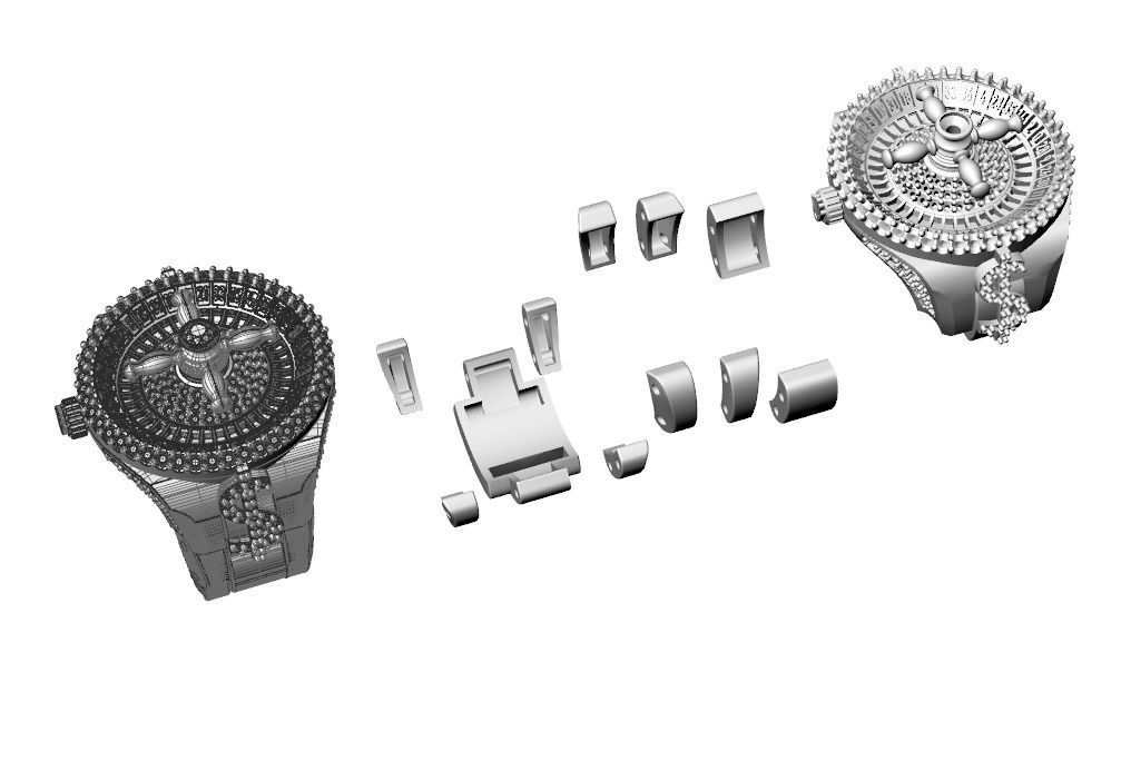 Roulette Ring 3D print model_14