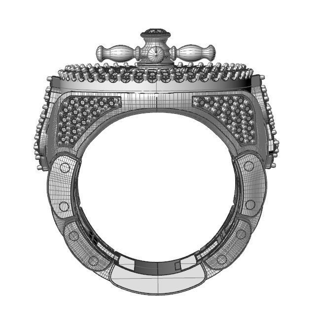 Roulette Ring 3D print model_15
