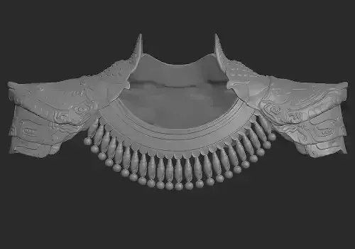 Namor shoulder pads 3D print model