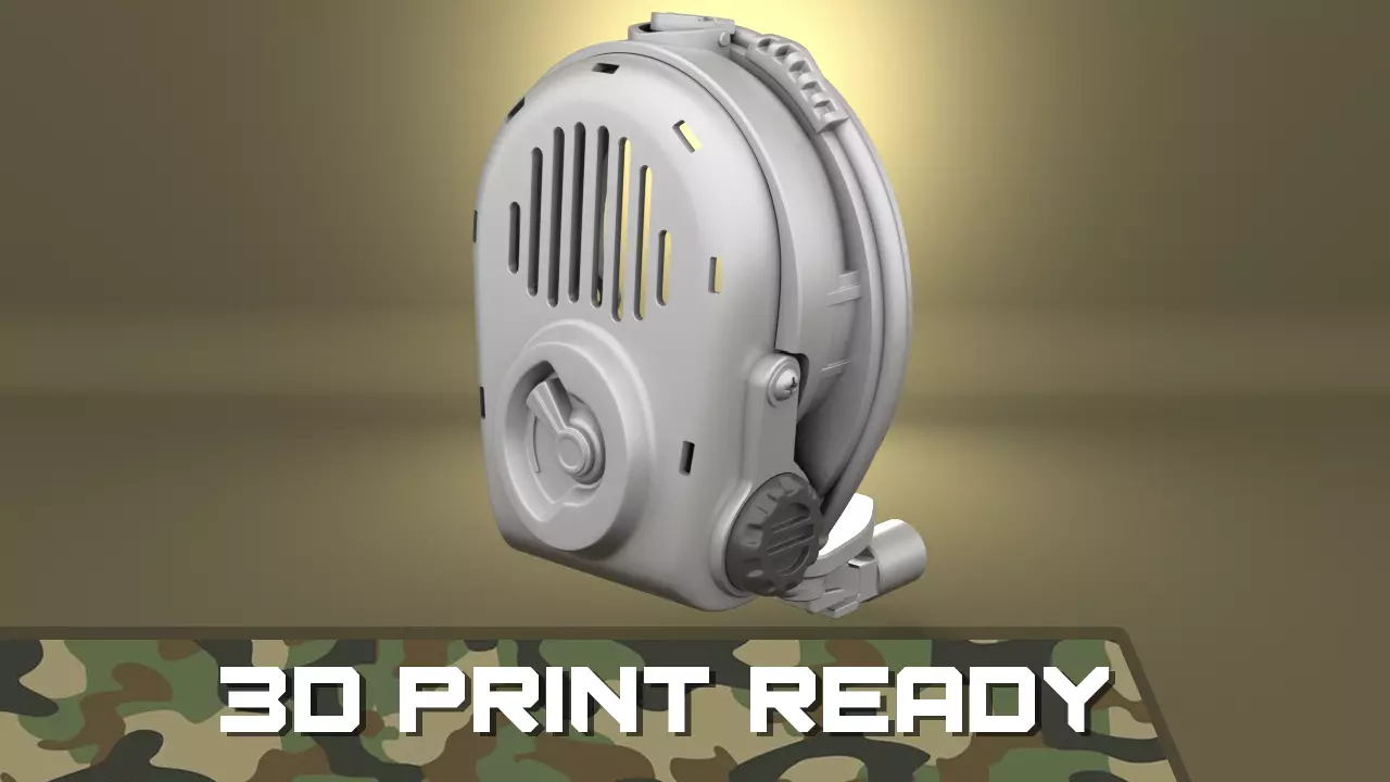 Airsoft Avon M53 FM53 Audio Frequency Amplifier Hollow body 3D print model