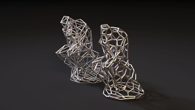 Thinker voronoi 3D print model