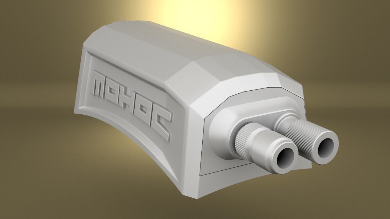 Airsoft MOHOC 2 Military helmet camera Hollow body 3D print model_15