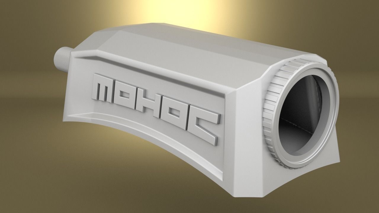 Airsoft MOHOC 2 Military helmet camera Hollow body 3D print model_1