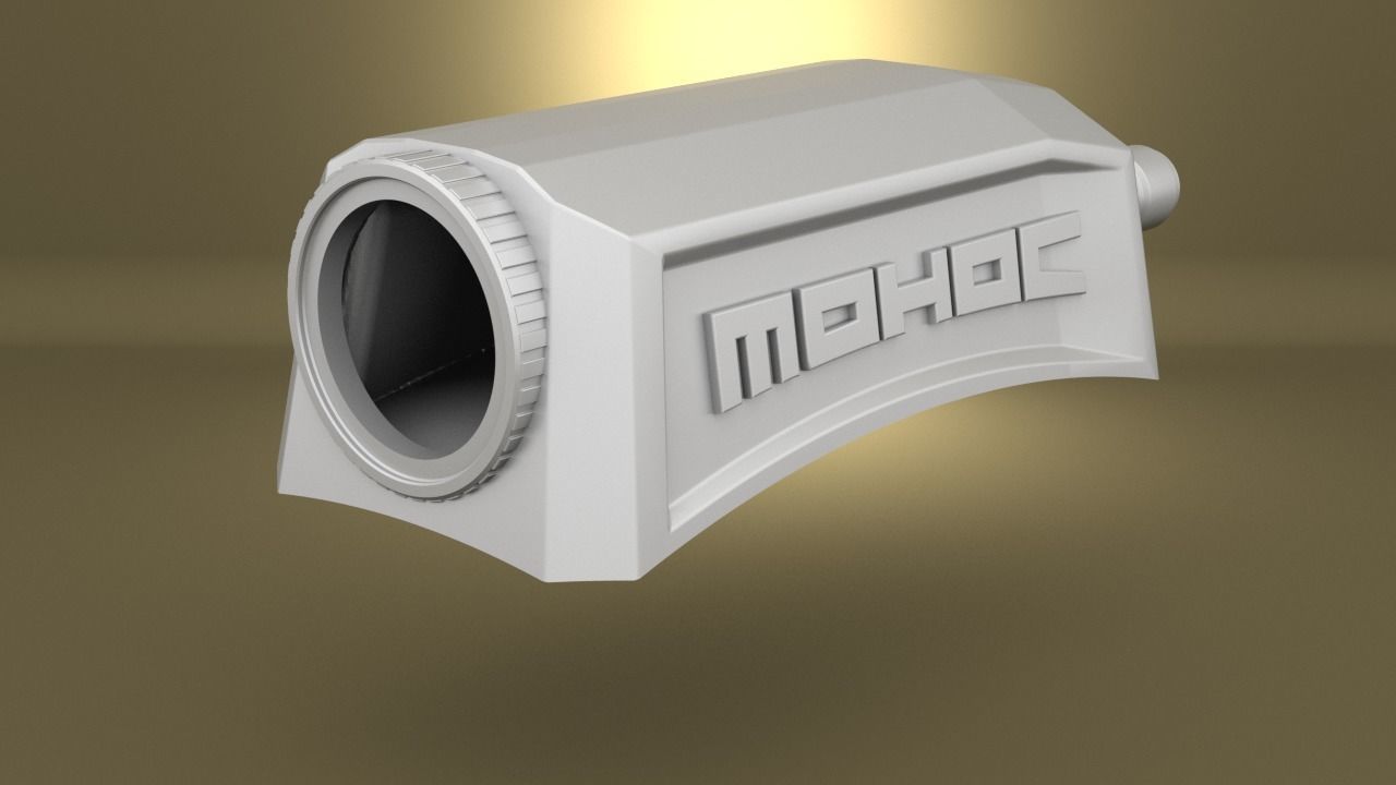 Airsoft MOHOC 2 Military helmet camera Hollow body 3D print model_19