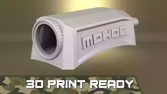 Airsoft MOHOC 2 Military helmet camera Hollow body 3D print model