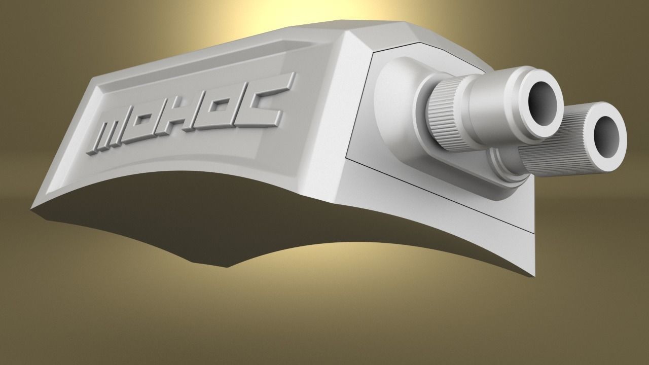 Airsoft MOHOC 2 Military helmet camera Hollow body 3D print model_7