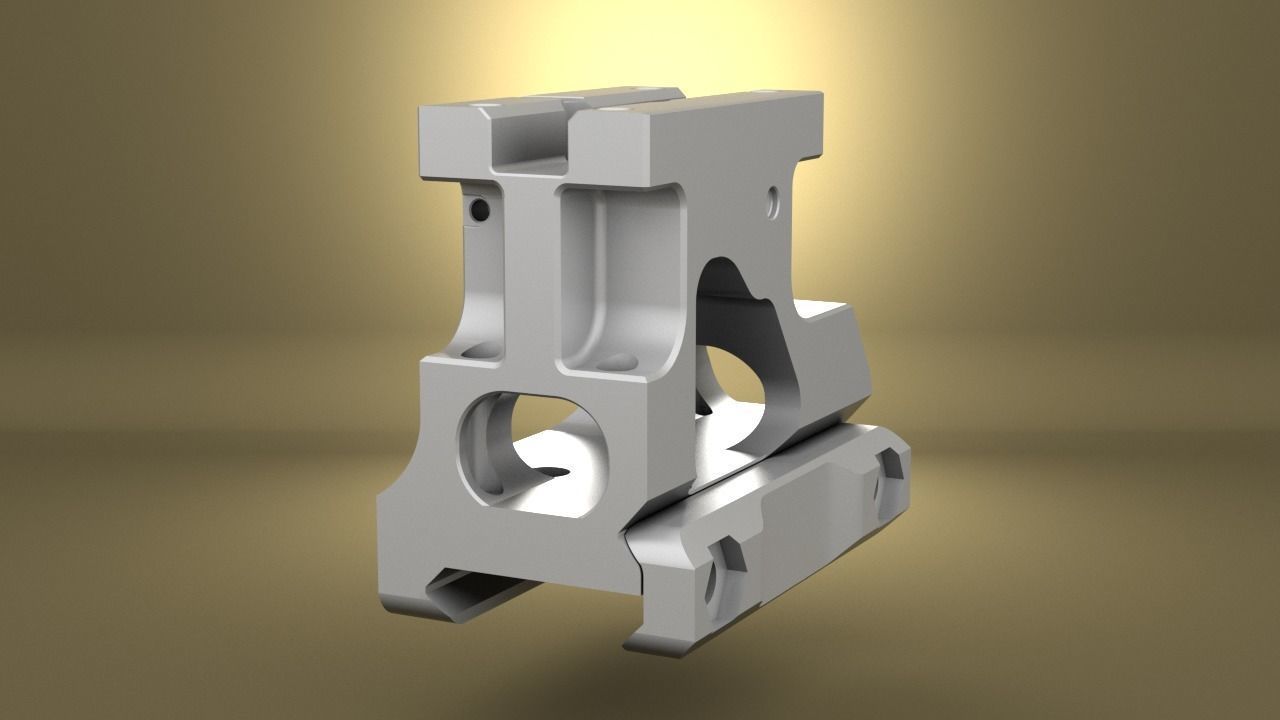 Airsoft Unity Tactical FAST MRO Mount  body 3D print model_15