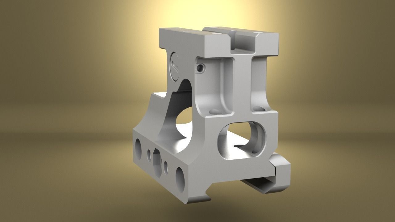 Airsoft Unity Tactical FAST MRO Mount  body 3D print model_9