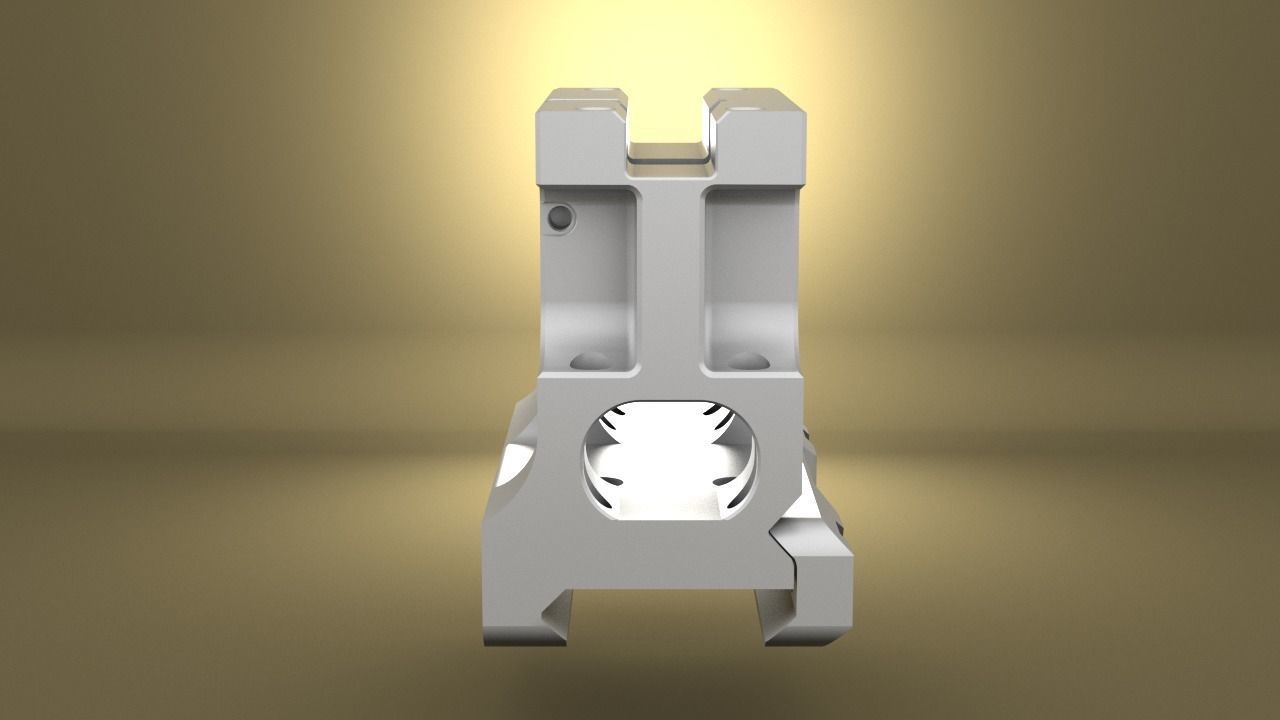 Airsoft Unity Tactical FAST MRO Mount  body 3D print model_4