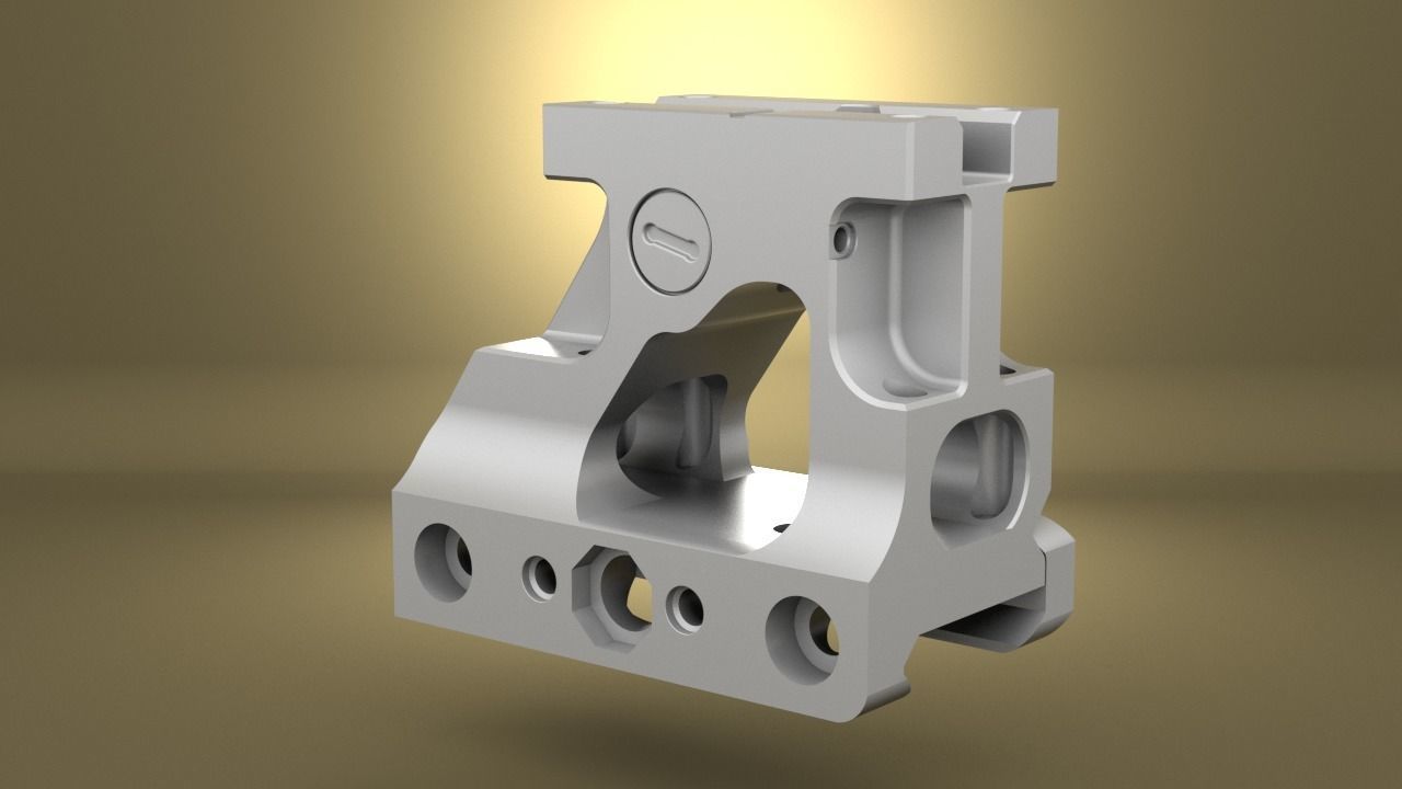 Airsoft Unity Tactical FAST MRO Mount  body 3D print model_7