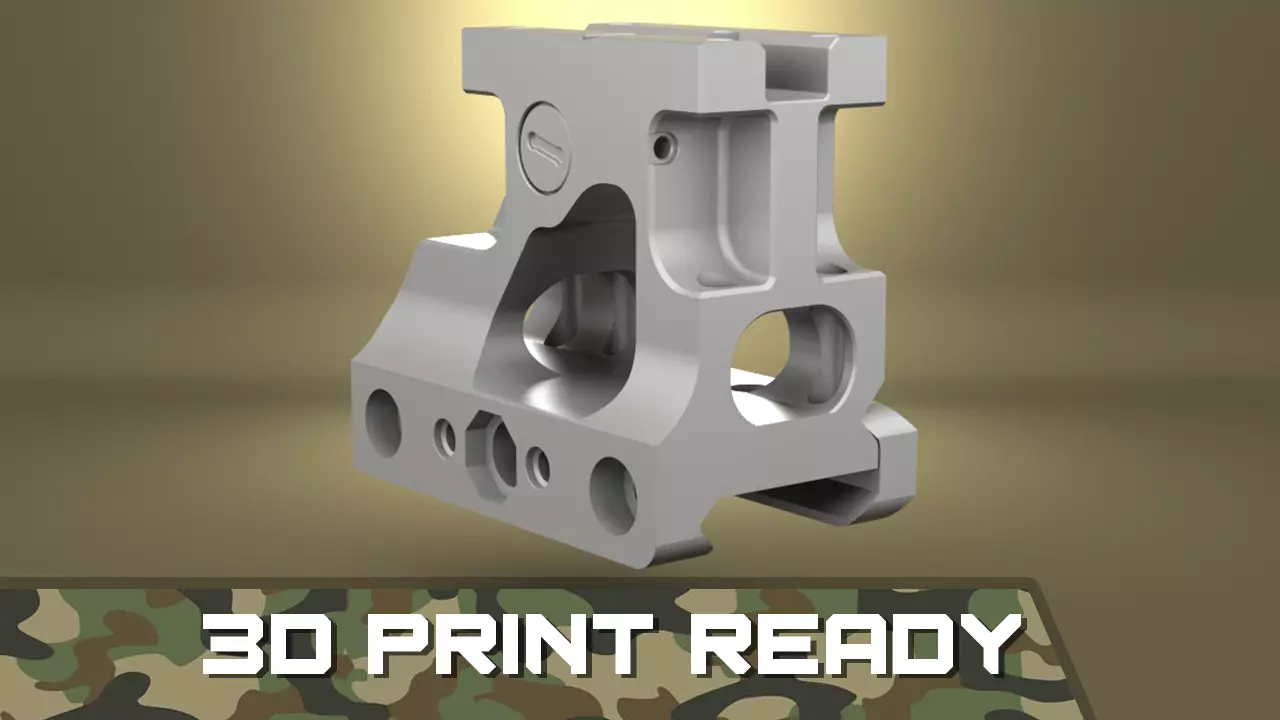 Airsoft Unity Tactical FAST MRO Mount  body 3D print model_0