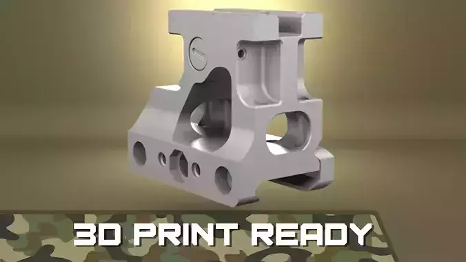 Airsoft Unity Tactical FAST MRO Mount  body 3D print model