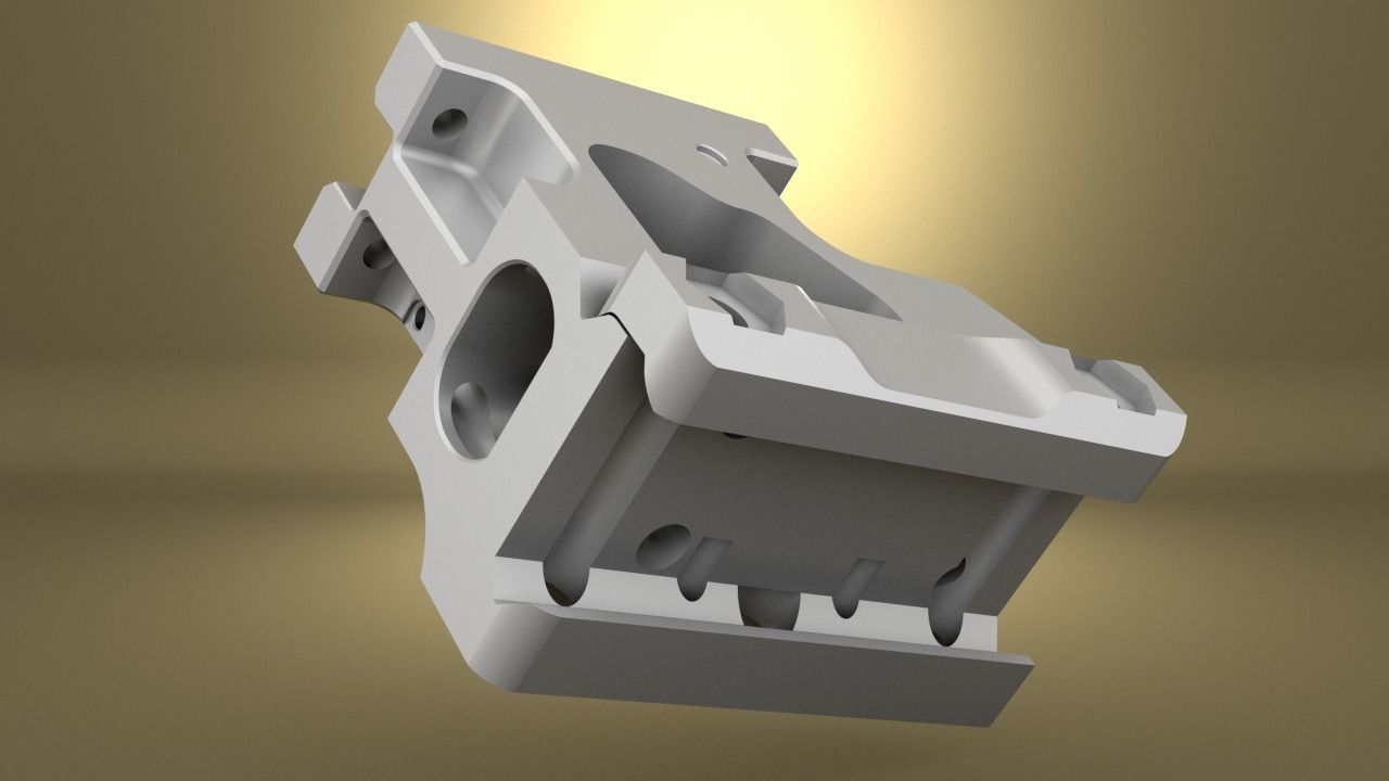 Airsoft Unity Tactical FAST MRO Mount  body 3D print model_10