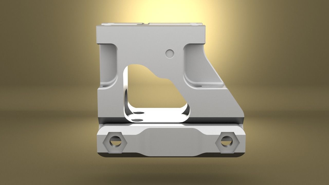 Airsoft Unity Tactical FAST MRO Mount  body 3D print model_16