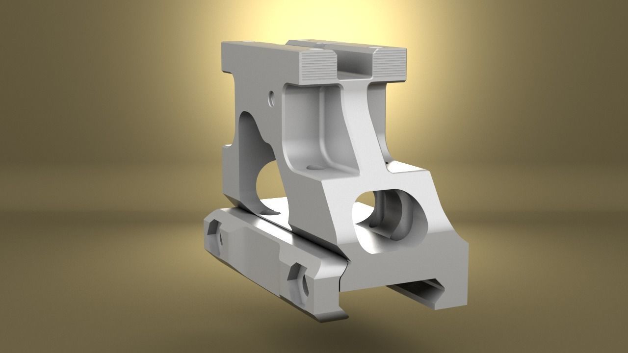 Airsoft Unity Tactical FAST MRO Mount  body 3D print model_18