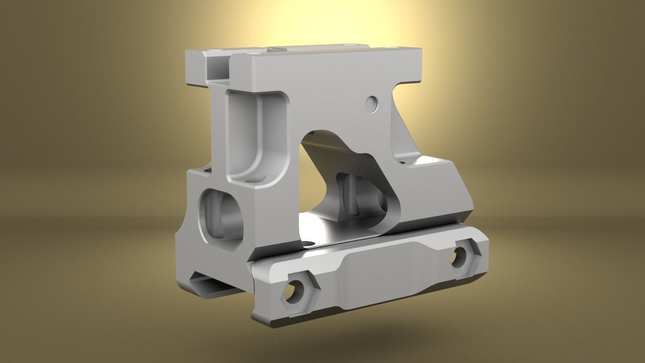 Airsoft Unity Tactical FAST MRO Mount  body 3D print model_1