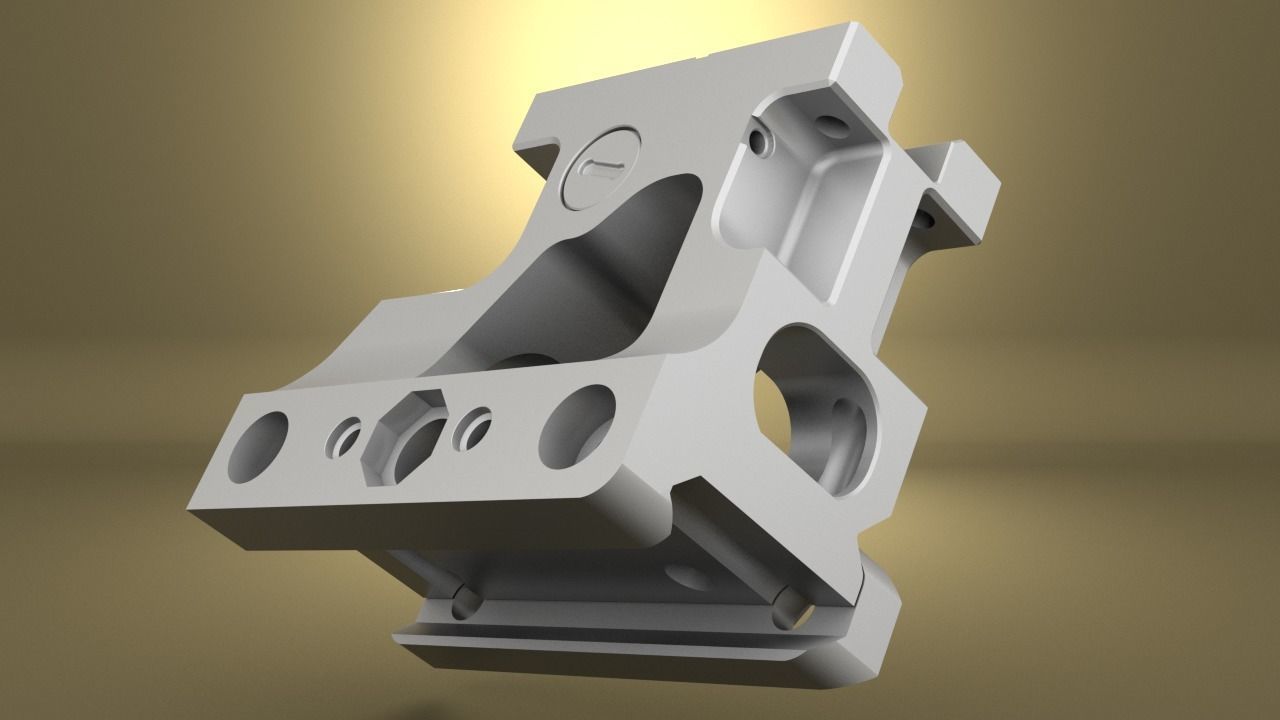 Airsoft Unity Tactical FAST MRO Mount  body 3D print model_5