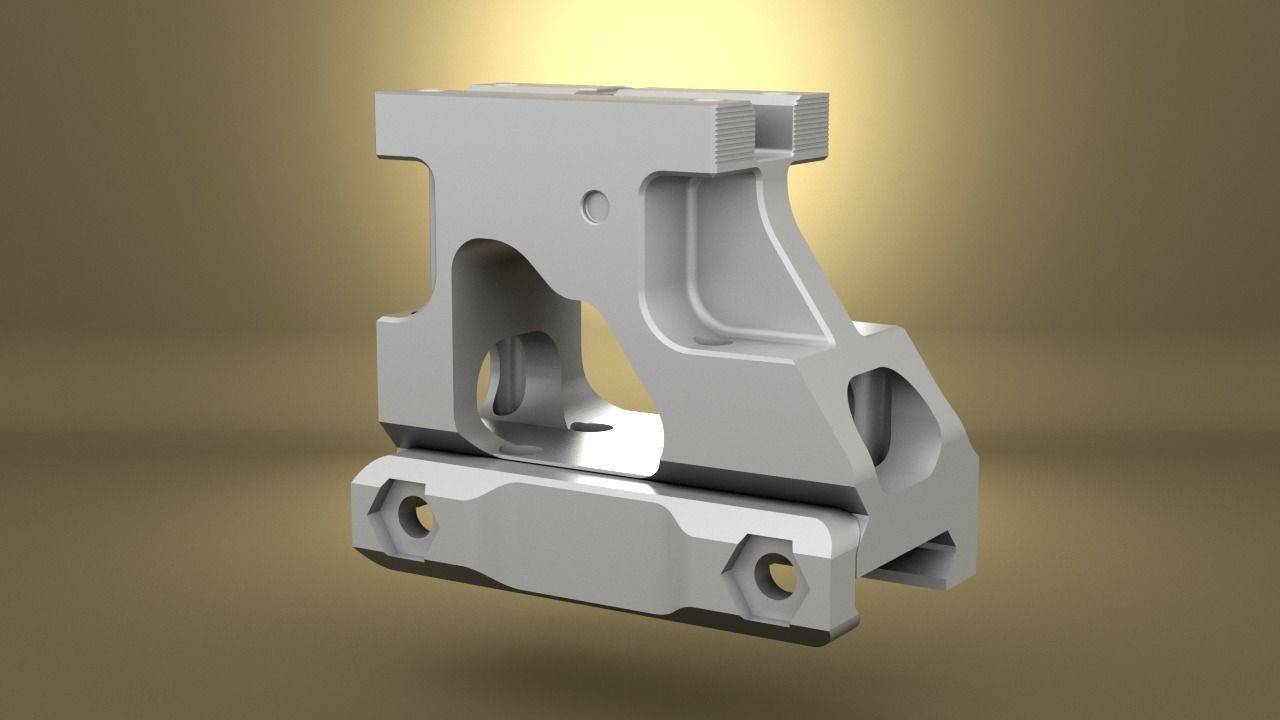 Airsoft Unity Tactical FAST MRO Mount  body 3D print model_17