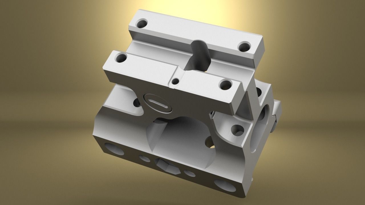 Airsoft Unity Tactical FAST MRO Mount  body 3D print model_14