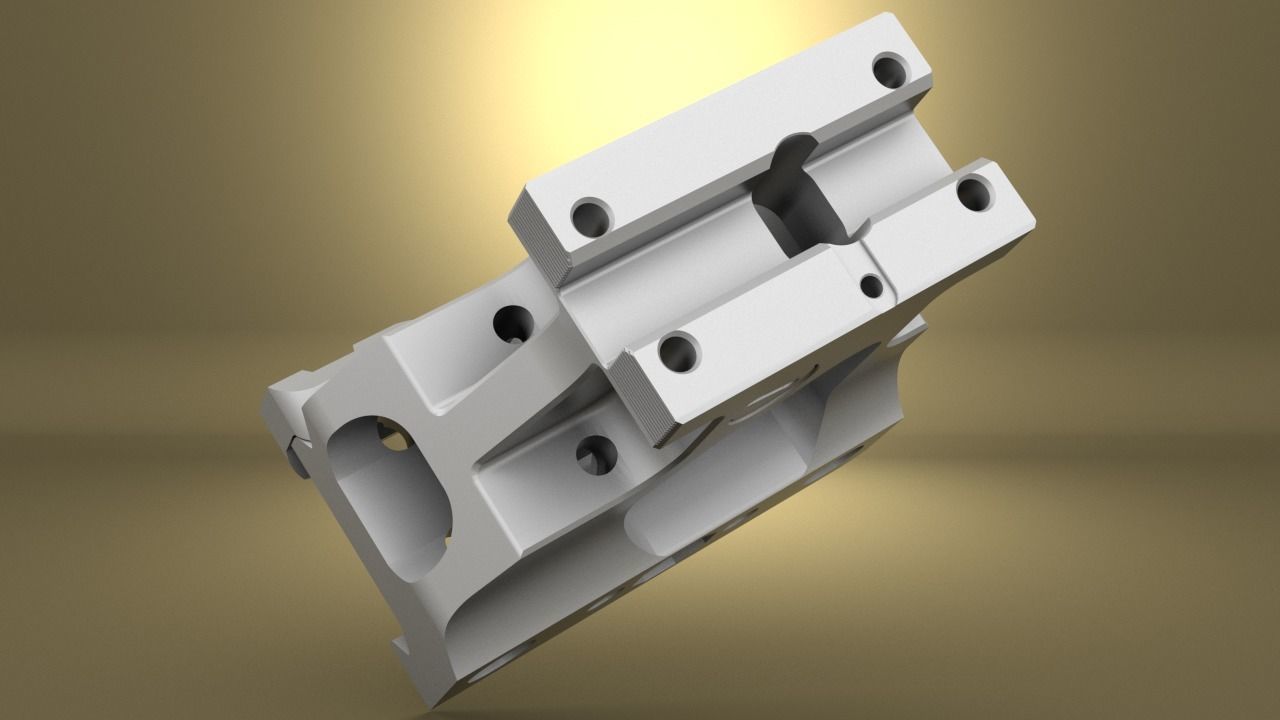 Airsoft Unity Tactical FAST MRO Mount  body 3D print model_3