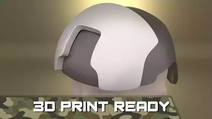 Airsoft Ops Core SLAAP armor helmet plate Hollow body  3D print model