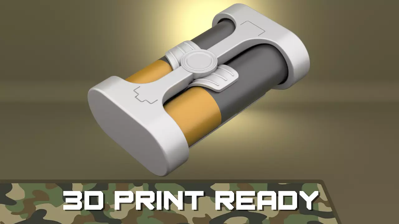 Airsoft Battery cover body 3D print model_0