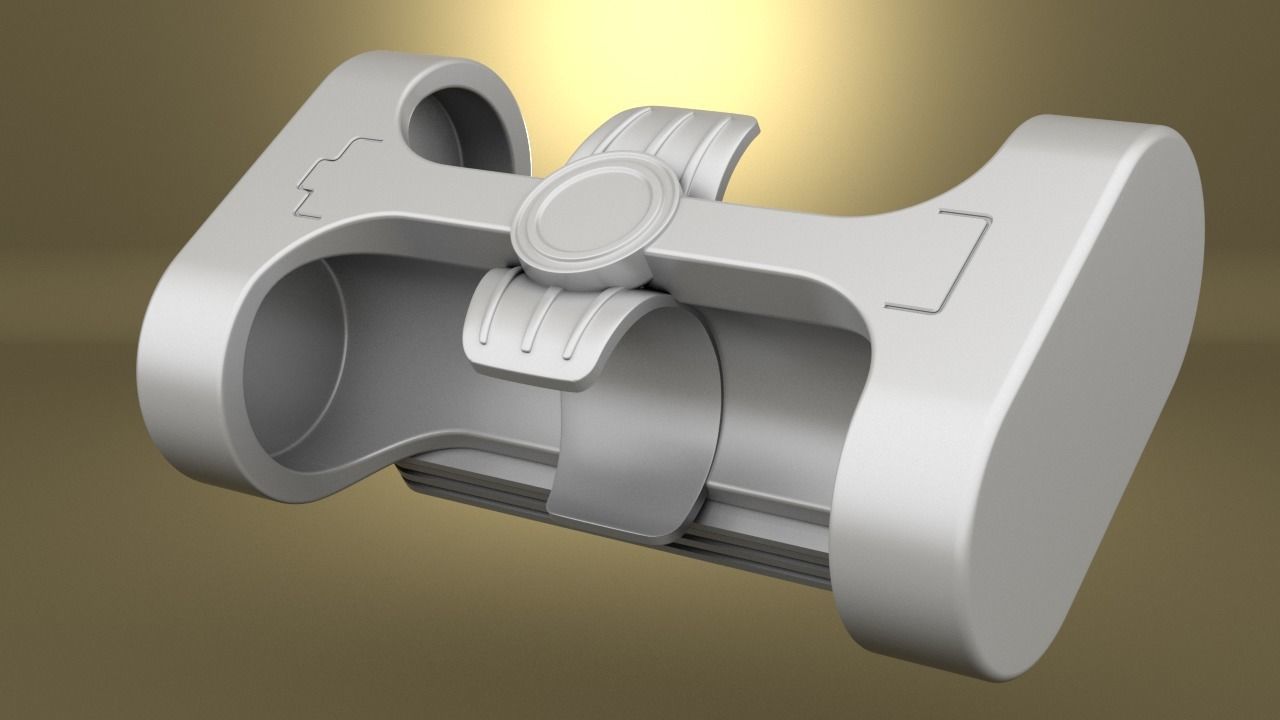 Airsoft Battery cover body 3D print model_4