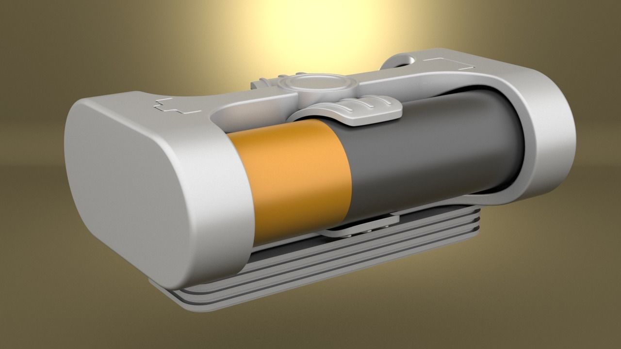 Airsoft Battery cover body 3D print model_1