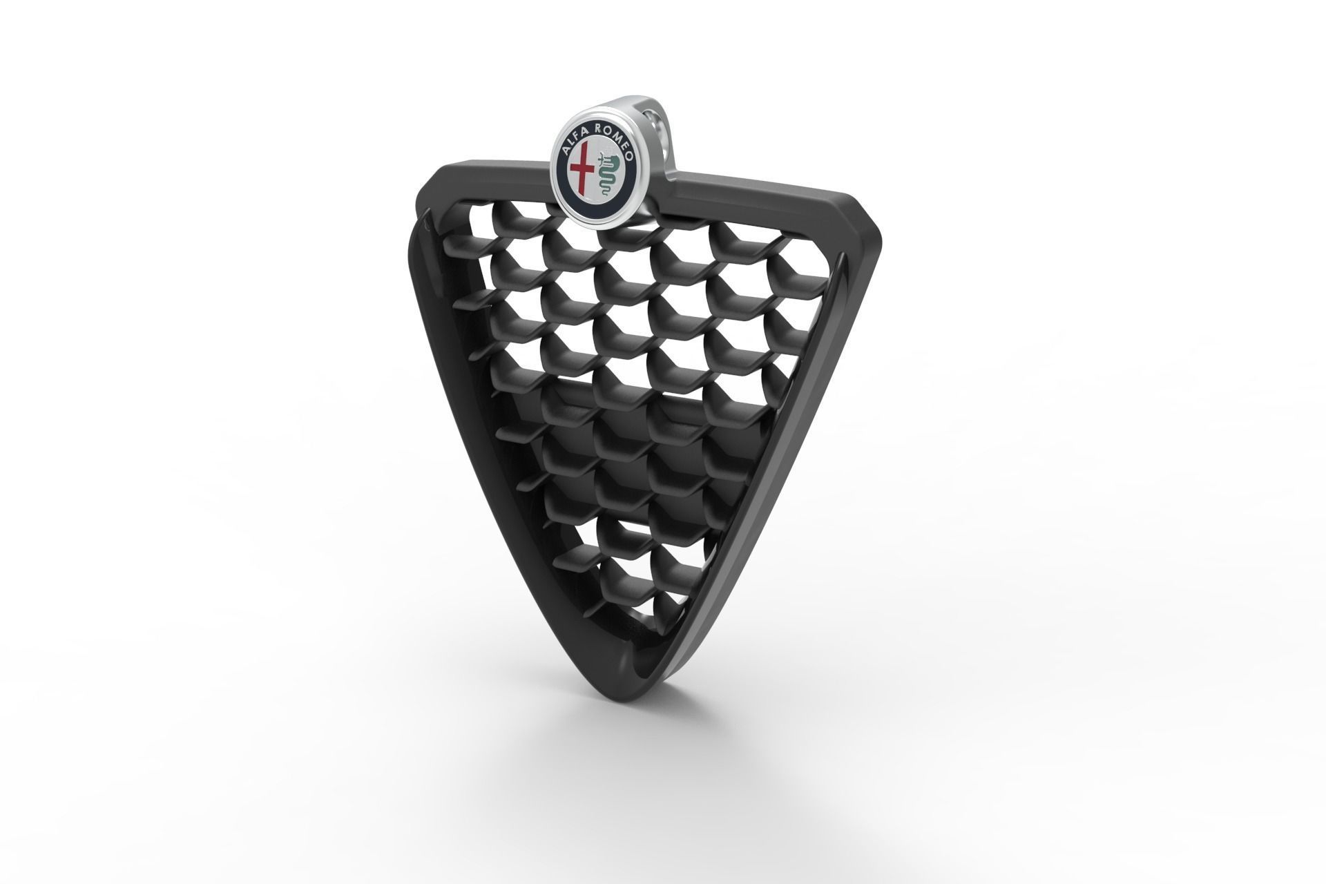 Alfa Romeo Giulietta Front Grill Keychain 3D print model_4