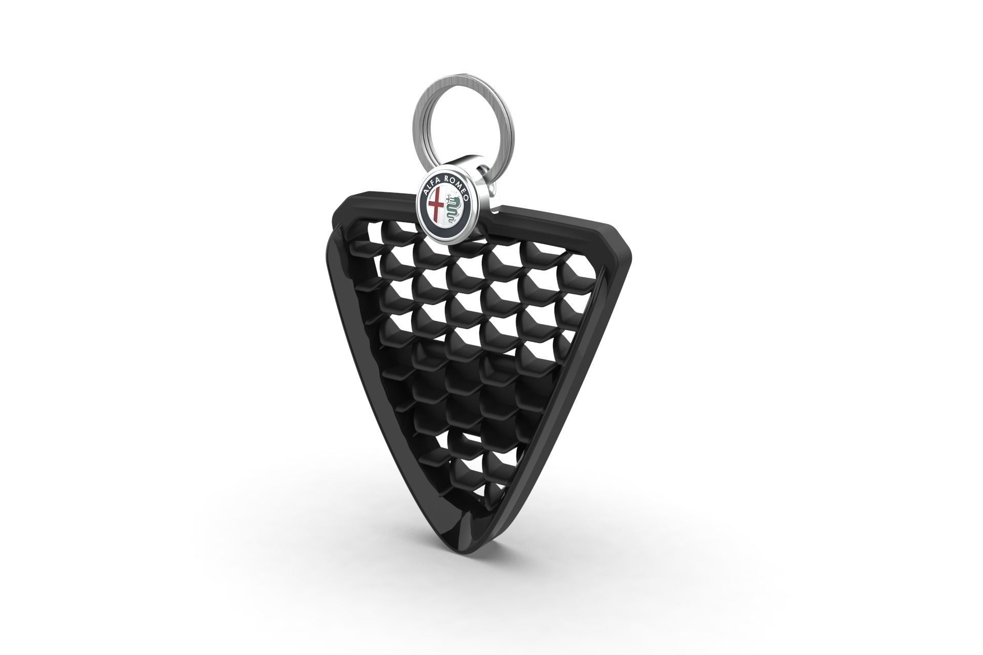 Alfa Romeo Giulietta Front Grill Keychain 3D print model_32