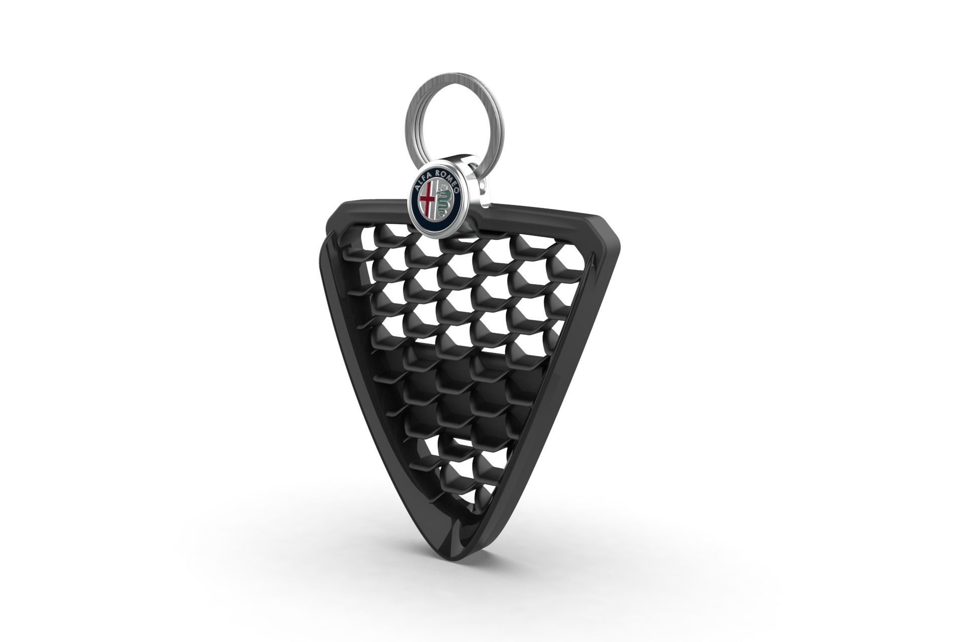 Alfa Romeo Giulietta Front Grill Keychain 3D print model_1