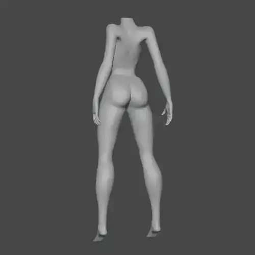 Girl Body 3d model by Nikdox