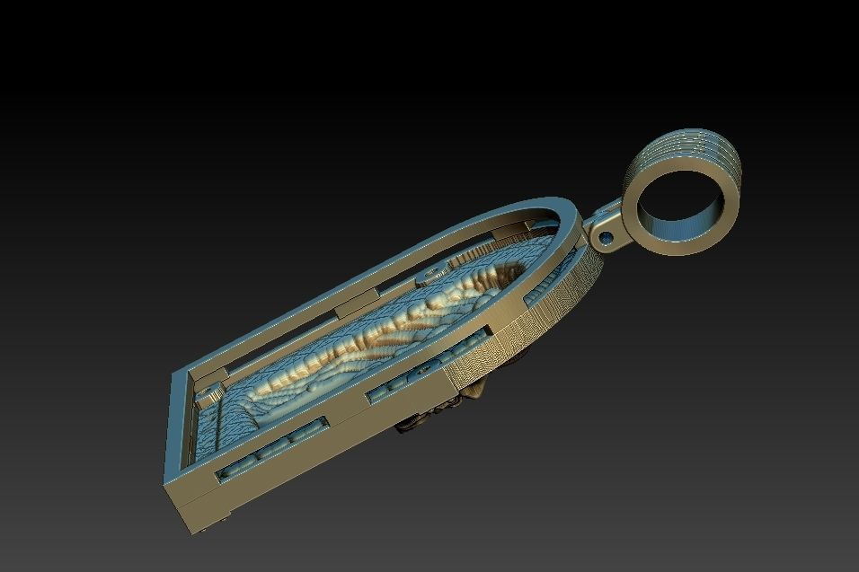 Jesus Face Medal 3D print model_19