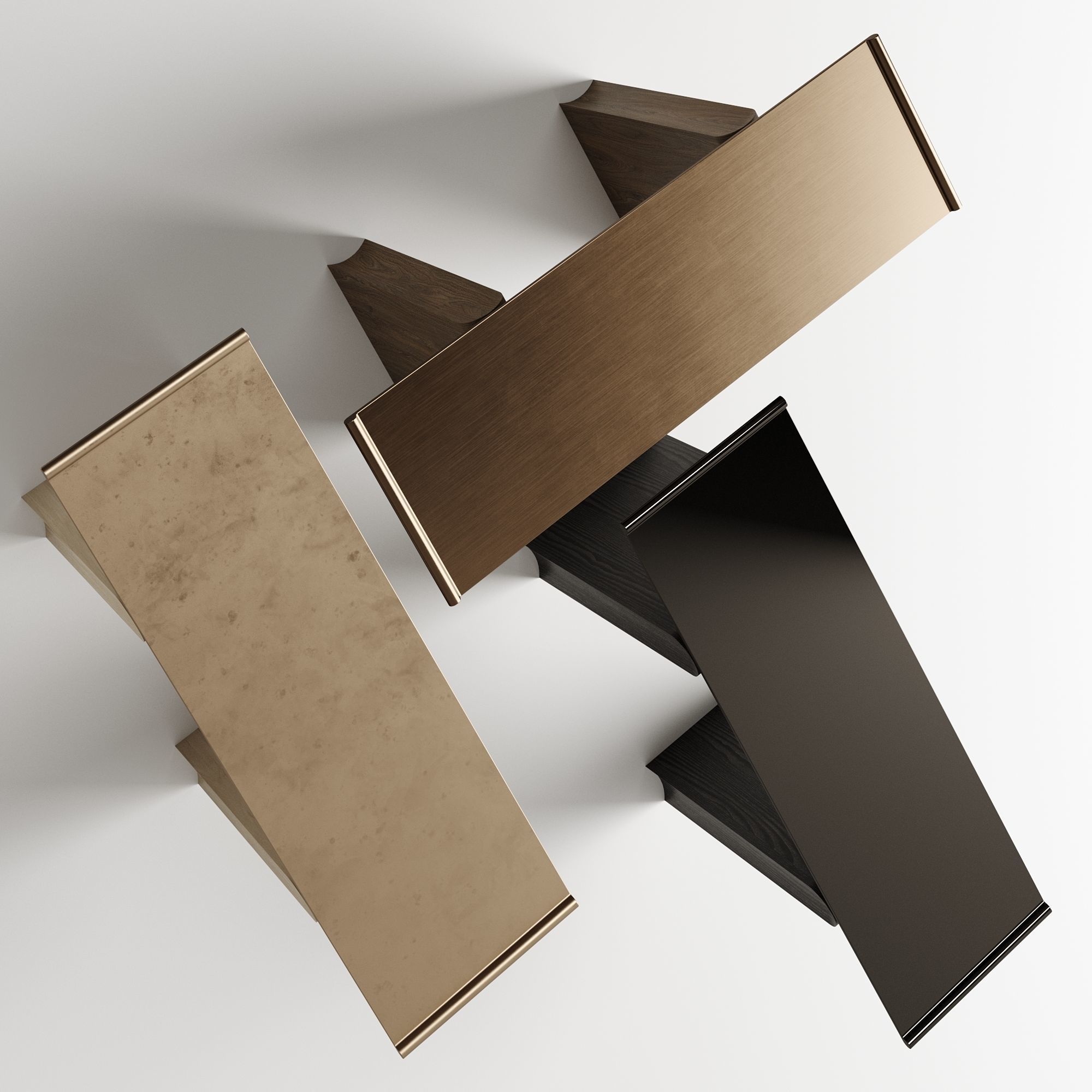 District Eight D8 Tonkin Console Table 3D model_1