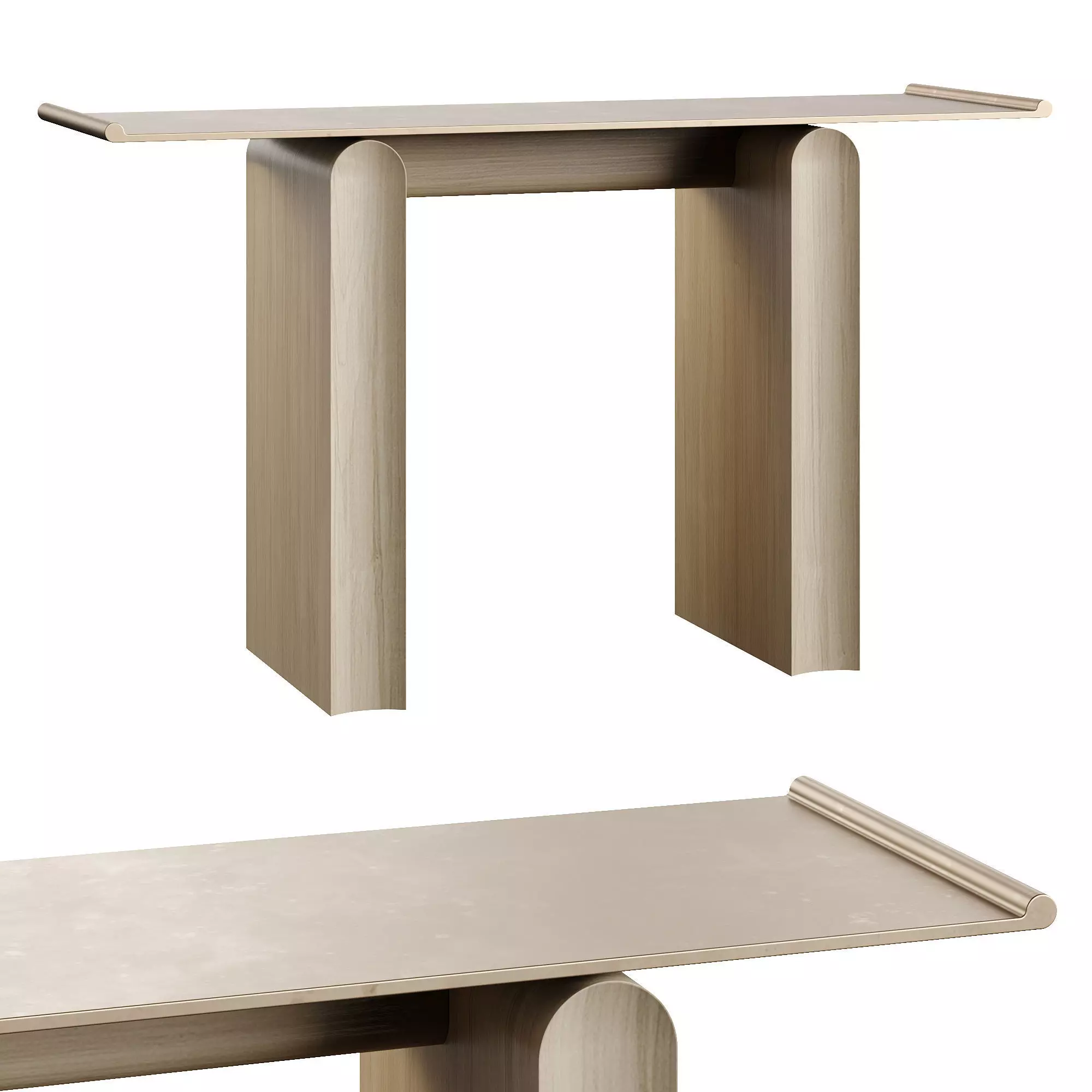 District Eight D8 Tonkin Console Table 3D model_0