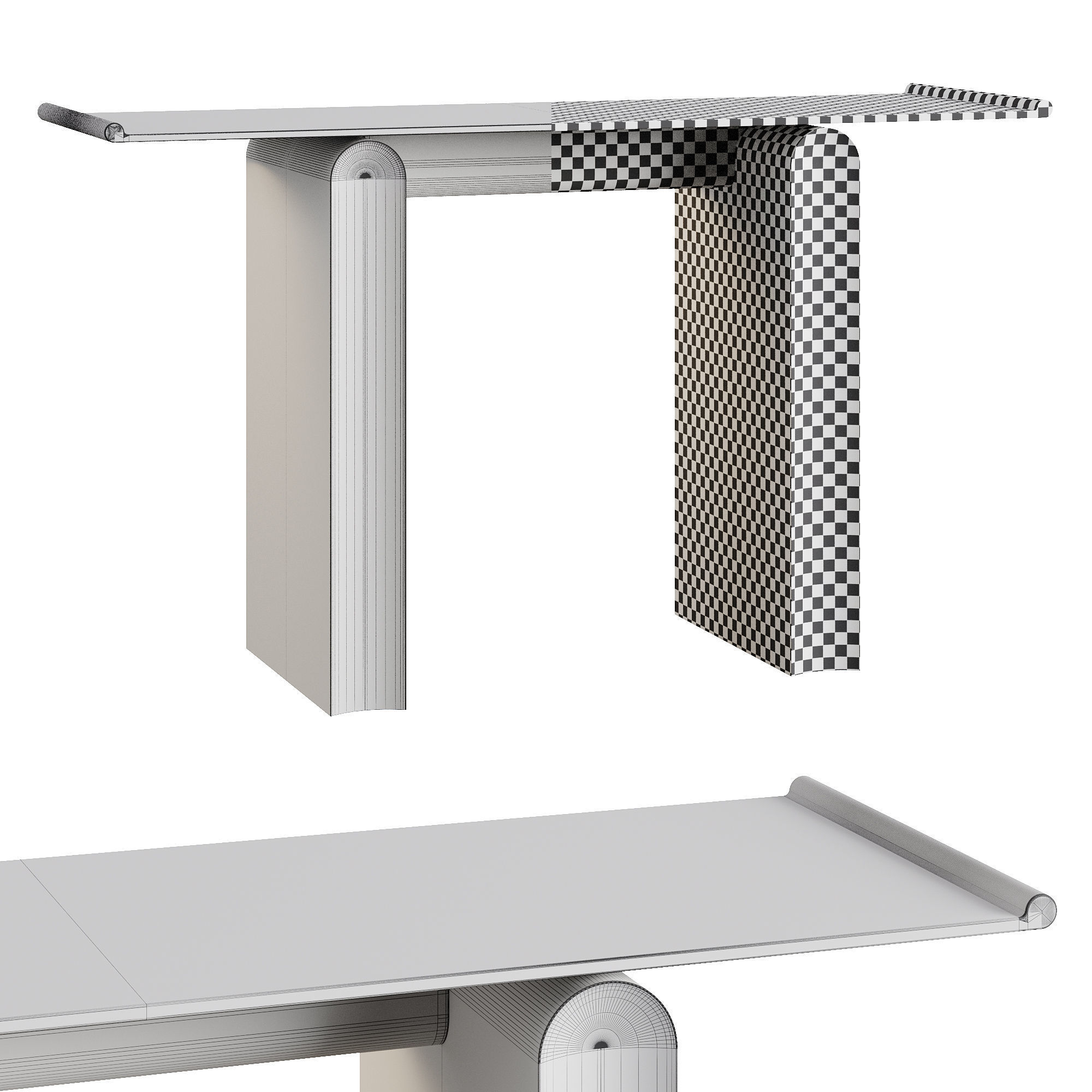 District Eight D8 Tonkin Console Table 3D model_5