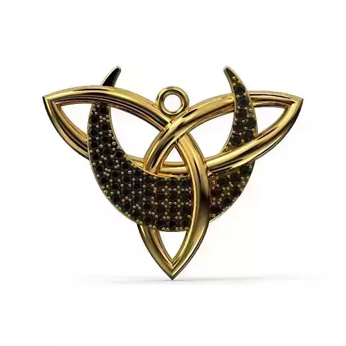 Triada nudo de bruja witch knot triad 3D print model